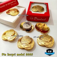 Korpri 2025 pin magnetic/ safety pin/ ASN Korpri pin/ PNS gold light up