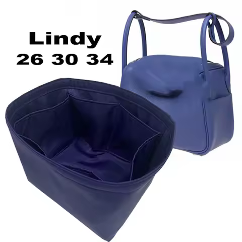 For lindy 26 30 34 Insert Bags Organizer Makeup Handbag Organize Inner Purse Portable base shaper Pr