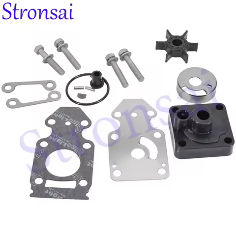 63V-W0078 Water Pump Impeller with Housing For Yamaha 9.9 15HP Outboard 63V-W0078-01 63V-W0078-02 63