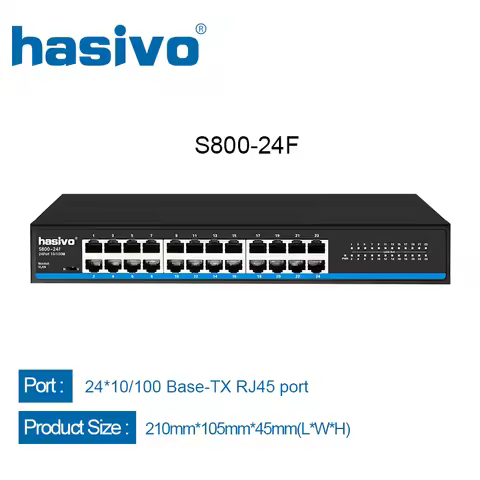 24 RJ45 Port Network Ethernet Switch 10/100Mbps Ethernet Switch LAN For IP Camera