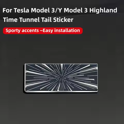 Time Tunnel Ludicrous Blue For Tesla Model 3 Y S X Performance Badge Sticker 3D aluminum Trunk Emble