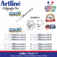 Artline Calligraphy Pen BLACK / Khat / Jawi (1.0 / 2.0 / 3.0 / 4.0) - Set of 1 / Set of 3