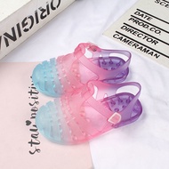 Jelly children's sandals summer new baby toddler shoes for boys and girls waterproof anti-slip soft bottom hollow crystal sandals