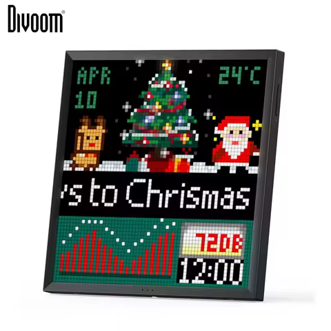 Divoom Pixoo 64 WiFi 64 X 64 LED Panel for Gaming Room Decoration Pixel Art Display WiFi Cloud Digit