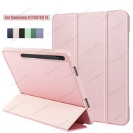 Case For Samsung Galaxy Tab S8 S7 S9 FE 10.9 11 Inch Funda Galaxy Tab S7 Plus FE S8 S9 FE Plus 12.4 S8 S9 Ultra 14.6 With Pen Tray Smart Cover