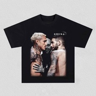 Charles Oliveira Vs Ilia Topuria Faceoff T-Shirt Men Women Fighters Graphic Tee Casual Cotton