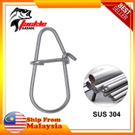 TACKLE GARAGE Loose Pack Ultra Light Fishing Snap Pin Kili Kekili Jambu Safety Swivel Stainless Stee