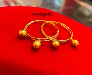 KMDGold กำไลข้อเท้าเด็ก 2สลึง สินค้าทองแท้ พร้อมใบรับประกัน