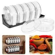 Cylinder rack - 6 in 1 aesthetic cylinder spice rack 1 SET