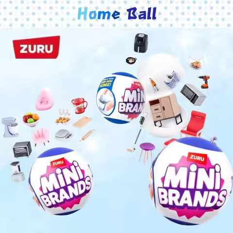 ZURU Mini Brands Home Ball Furniture Pretend Play Set Original Home Themed Collectibles Mini Home fo
