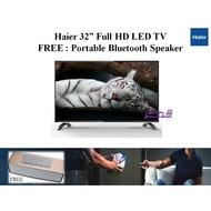 Haier 32" Full HD Led TV (Free Portable Speaker)