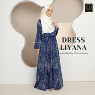 DRESS LIYANA WOMEN DRESS MUSLIMAH DRESS MURAH DRESS ABSTRACT LABUH DRESS PLUS SIZE JUBAH LONG MAXI