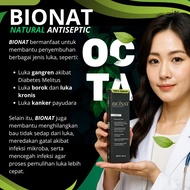 Bionat antiseptic helps healing process on wounds, ulcers, breast cancer, and wounds due to diabetes