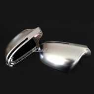 Chrome Matt Replacement Car Rear View Rearview Mirror Cover Caps Trim For Audi A8 S8 D3 4E 2007 2008