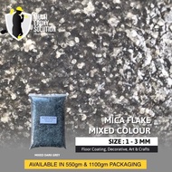 FLAKE EPOXY COATING MIXED GREY COLOUR 1-4MM (HARGA TERENDAH DIJAMIN)