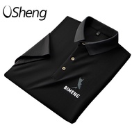 VSheng 2024 XXL-7XL Plus Size Collar T Shirt For Men Casual Oversized Man Polo Tops