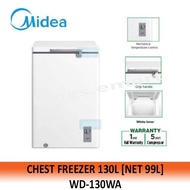 Midea 130L Chest Freezer WD-130WA (Net 99L) [READY STOCK]