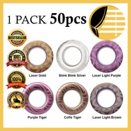 LANGSIR RUMAH UNIQUE Bundle (50 pcs/pack) Curtain Eyelet Ring / Gelang Eyelet Langsir - Ready Stock 
