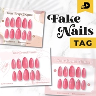 Fake Nails Card Fake Nails Press On Fake Nails/ TAG Fake Nails Packaging/