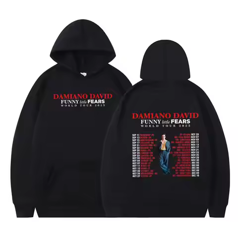 Album Funny Little Fears Damiano David World Tour 2025 Hoodie Men Women Fashion Harajuku Long-sleeve