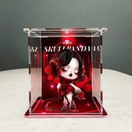 台灣現貨POPMART 泡泡瑪特 SKULLPANDA情人節手辦SP吊卡亞克力主題展示盒