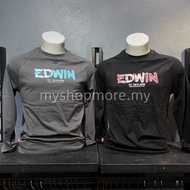 T Shirt Edwin Baju Lelaki T Shirt Viral EDWIN Men’s Signature Emboss Long Sleeve T-Shirt Baju Raya 2