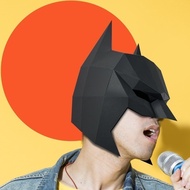 MOMO R3 Halloween Adult Mask cos Batman Mask Men 3D Three-Dimensional Paper Film Full Face Headgear 