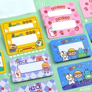 20Pcs Cartoon Lucky Scratch Cards Creative DIY Student Reward Self-made Handwritten Lottery Sticker