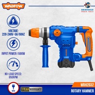 Wadfow Rotary hammer (220-240V~50/60Hz,1500W,950rpm,4500bpm,Impact energy: 5.5J) - WRH2D32