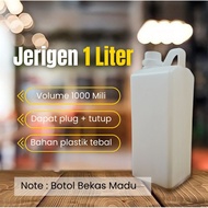 PUTIH 1 Liter White Double Lid | 1 Liter Jenitri Bottle