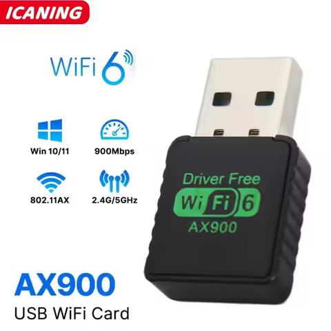 AX900 WIFI 6 Adapter USB Network Card 2.4G&5GHz Dual Band Signal Reception Dongle For Laptop Driver 