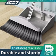 ICON Broom And Dustpan Set 2in1 Dust Pan With Handle Cleaning Brush Broom Floor Sweep Spray Mop