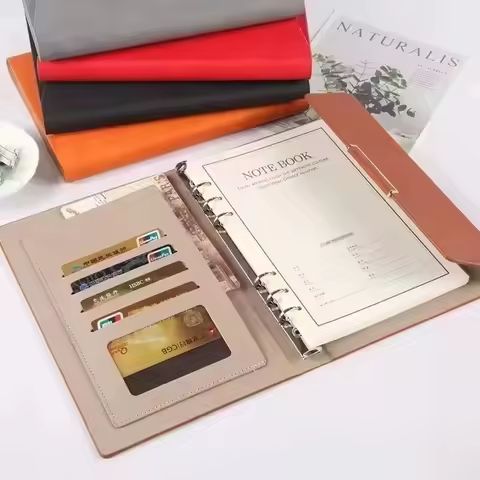 New A5 Binder Notebook Pu Leather Bible Notepad Folder A5 Diary Weekly Planner Agenda Planner Note B