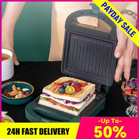 Sandwich Maker Grill Sandwich Maker Fast Heating Mini Sandwich Maker Portable Bread Hot Dog Toaster 