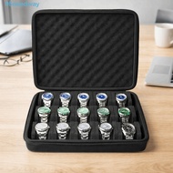 NEEDWAY Watch Storage Box, Hard Shell 8/ 15 Slot Watch Display Box, Case Box Foam Padding Shockproof