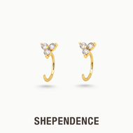 SHEPENDENCE ต่างหูหมุน LUXE Quinn คริสตัล แบบหมุนกลับด้านได้