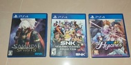PS5遊戲，3盒。侍魂，snk全集，女性拳皇