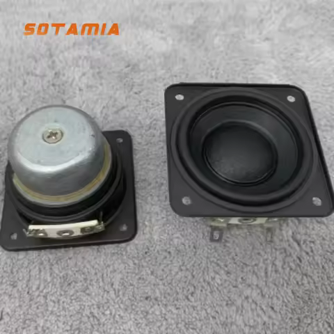 SOTAMIA 2Pcs 2.25 Inch Full Range Audio Speaker 58mm 6 Ohm 15W HiFi Sound Music Power Loudspeaker fo