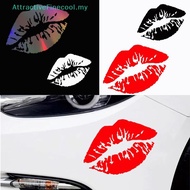 AFMY Kiss Lip Car Sticker Car Body Windows Bumper Windshield Motorcycle Helmet Truck Vehicles Automo