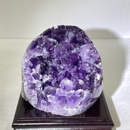 [Yuguzhai] Selected Natural Uruguay High-End Amethyst Crystal Cave Chip Flower Cornucopia Strong Magnetic Field Desk Decoration Feng Shui Lucky Ornaments With Seat 11