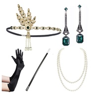 APERIL Retro dress up 1920s Costume Women's Flapper Accessories Set 1920's Costume Accessories Dress