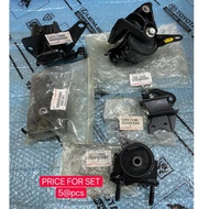 ORIGINAL TOYOTA CALDINA 2.0 TURBO ST246 GT4 (2005-2007) ENGINE MOUNTING SET (5@pcs)