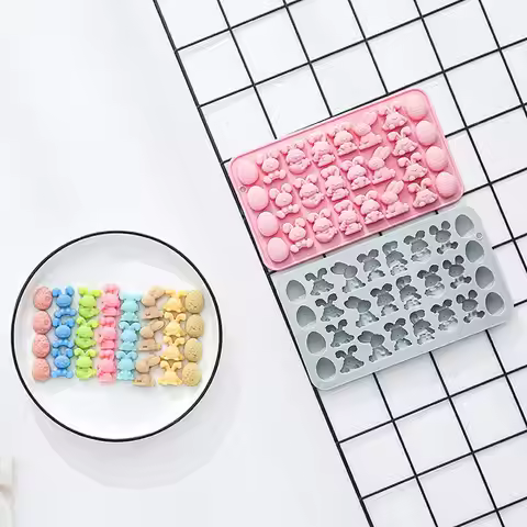 Easter Molds For Chocolate Easy Release Bunny Egg Reusable Easter Bunny Mold Chocolate Making For Ca