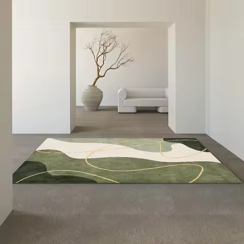Japanese Wabi-sabi Living Room Carpet Luxury Bedroom Decor Abstract Carpet Modern Nordic Lounge Rug 