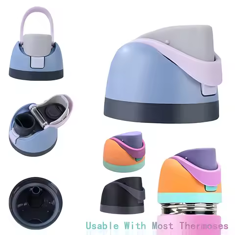1-5PCS Leakproof Flip Cap Replacement Lid for Thermos Water Bottle 16oz 24oz 32oz 40oz BPA Free Dura