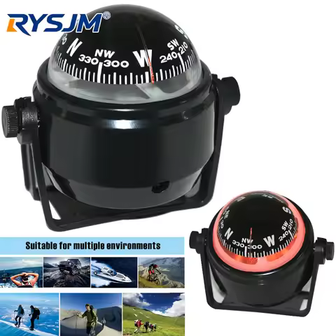 Waterproof Navigation Positioning Car Boat Compass Marine Sailing Compass With Electronic LED Light 