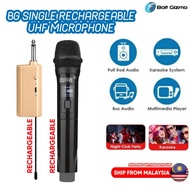 BG Single Rechargeable Wireless Mic UHF Microphone Professional Universal Karaoke Microphones Audio 