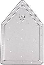 Rayher Cutting Template Houses, 5.8 x 8.6 cm, 1 Piece, Paper Design, Cutting Template House, Card Ma