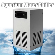 AC 110-240V 35L LCD Display Aquarium Water Chiller Fish Shrimp Tank Cooler Heating Cooling Machine Silver 70W