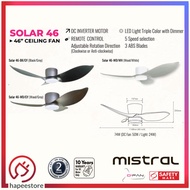 Mistral DFan 46" DC Ceiling Fan - Solar 46 (CLIMATE VOUCHER)